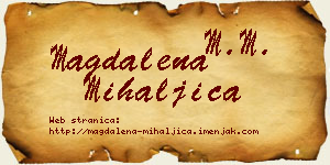 Magdalena Mihaljica vizit kartica
